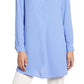Anne Klein Women's Tunic Blouse Blue Size Medium