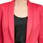 Kasper Women's Shawl Collar Single Button Blazer Pink Size 16 Petite
