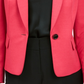 Kasper Women's Shawl Collar Single Button Blazer Pink Size 16 Petite