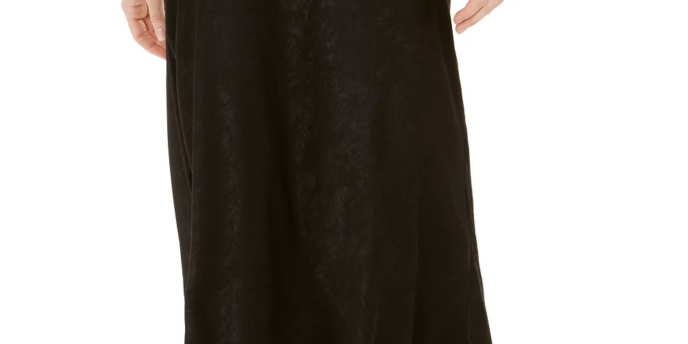 Bar III Women's Shimmer Midi Skirt Black Size Small