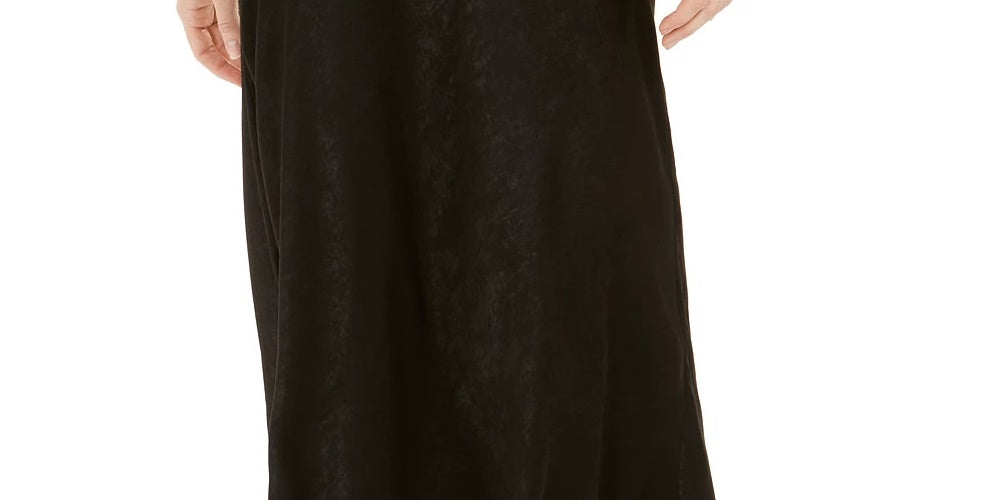 Bar III Women's Shimmer Midi Skirt Black Size X-Large