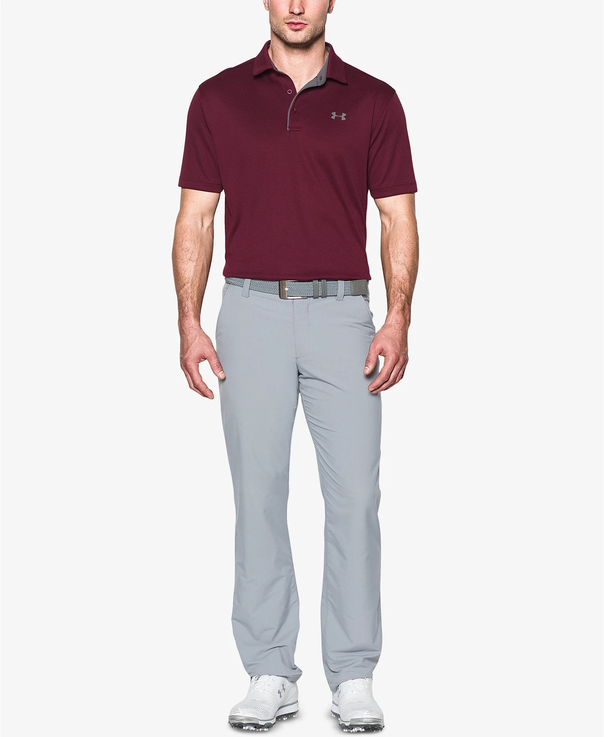 Under Armour Men's Tech Polo T-Shirt Red Size Small