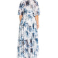 City Chic Women's Kenji Floral Wrap Maxi Dress White Size 18W