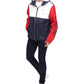 Tommy Hilfiger Men's Colorblocked Logo Rain Slicker Blue Size Small