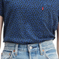 Levi's Women's Cotton Printed Perfect T-Shirt Navy Size Small