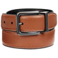 Perry Ellis Men's Tumbled Reversible Leather Belt Brown Size 42 Reg