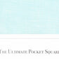 Four In Hand Men's Jetty Solid Pocket Square Blue Size Regular