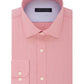 Tommy Hilfiger Men's Athletic-Fit Moisture-Wicking Flex Performance Dress Shirt Red Size 17X32-33