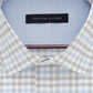 Tommy Hilfiger Men's Slim Fit Check Dress Shirt Grey Size 17.5X32-33