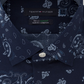 Tommy Hilfiger Men's Slim-Fit Non-Iron Thflex Supima Performance Stretch Paisley Print Dress Shirt Blue Size 17X34-35