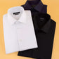 DKNY Men's Slim Fit Stretch Solid Dress Shirt Navy Size 17X34X35