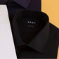 DKNY Men's Slim Fit Stretch Solid Dress Shirt Navy Size 17X34X35