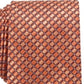 Perry Ellis Men's Nascarella Grid Tie Orange Size Regular