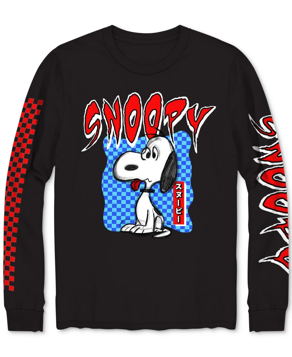 Hybrid Men's Snoopy Big Chillin Graphic T-Shirt Black Size Large