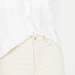 OAT Women's Boxy Button Front Shirt White Size Medium