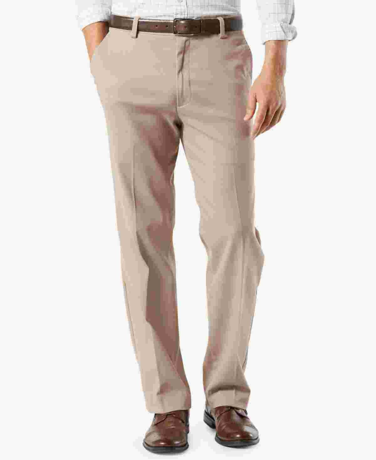 Dockers पुरुषों की ईज़ी क्लासिक फिट खाकी स्ट्रेच पैंट डार्क बेज साइज़ 36X29