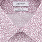 Calvin Klein Men's Slim Fit Non Iron Performance Stretch Abstract Print Dress Shirt Red Size 17X34-35