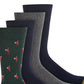 Gold Toe Men's Santa Golfer Moisture Control Crew Socks Multi Size 6-12