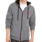 Levi's Men's Fleece Lined Zip Front Hoodie Grey Size Small
