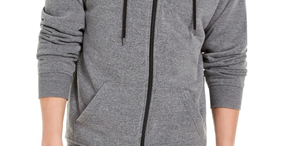 Levi's Men's Fleece Lined Zip Front Hoodie Grey Size Small
