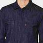 Levi's Men's Matthew New Western Denim Shirt Bright Blue Size Small