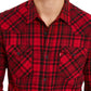 Levi's Men's Plaid Flannel Shirt Red  Size Medium