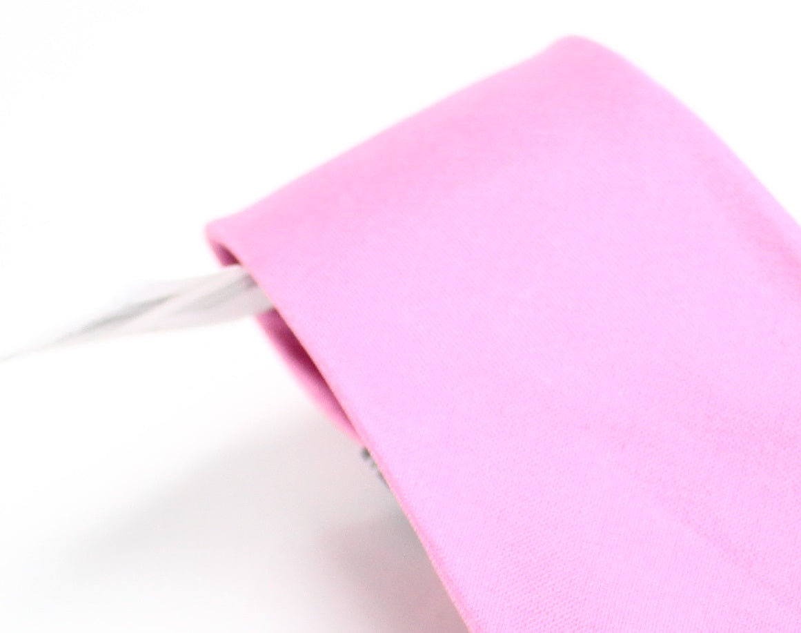 Nautica Men's Neck Tie Bright Solid Skinny Slim Silk Pink Size Regular