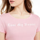 Love Tribe Juniors' Lose My Number T-Shirt Pink Size Small