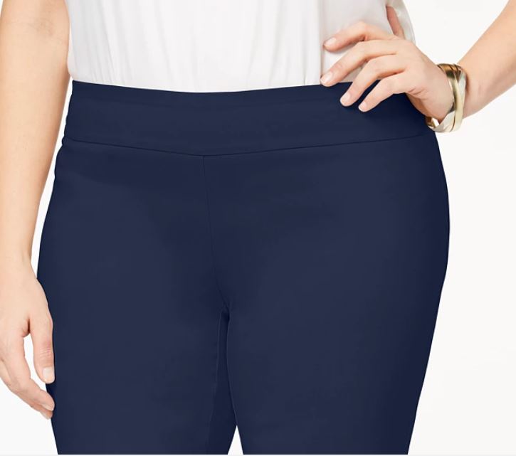 JM Collection Women's Plus Capri Pants Blue Size 4X