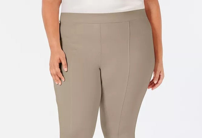 Style & Co Women's Plus Size Seamed Ponte Leggings Dark Gray Size 20W