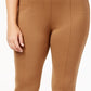 Style & Co Women's Plus Size Seamed Ponte Leggings Brown Size 18W