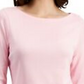 Charter Club Women's Pima Cotton Button Shoulder Top Pink Size Petite Medium