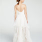 Sequin Hearts Juniors' Rhinestone-Belted Gown White Size 3