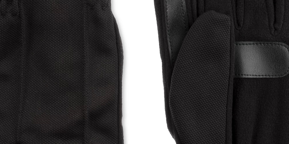 Isotoner Signature Men's Stretch Smartouch Gloves Black Size Large