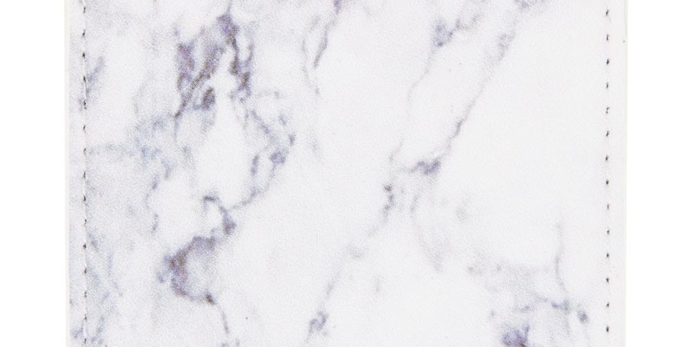 Bespoke Men's Marble Print Adhesive Card Case Charcoal Size Regular
