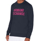 Armani Exchange Men's Logo Sweater Navy Size Medium