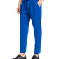 Armani Exchange Men's Athletic Straight Fit Pleated Logo Print Sweatpants Blue Size XX-Large