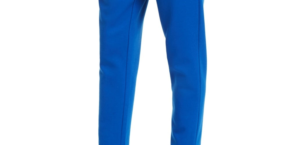 Armani Exchange Men's Athletic Straight Fit Pleated Logo Print Sweatpants Blue Size XX-Large