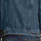 Levi's Men's Chenille Logo Denim Trucker Jacket Navy Size X-Large