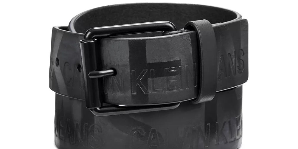 Calvin Klein Men's Logo Belt Black Size 30