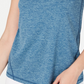 Ideology Women's Teal Short Sleeve V Neck Top Blue Size Medium