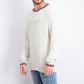 Tommy Hilfiger Men's Geneva Regular Fit Tipped Ribbed Knit Sweater White Size XX-Large