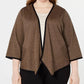 Alfani Women's Plus Size Drape-Front Cardigan  Dark Beige Size 1X