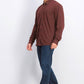 Docker Men's Alpha Ultimate Slim Fit Smart Flex Stretch Shirt Red Size X-Large