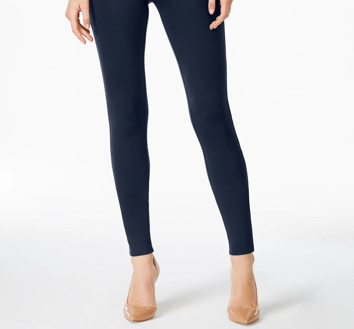INC International Concepts Women's Petite Seamless Leggings Navy Size 4 P