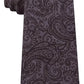 Michael Kors Men's Black Paisley Slim Neck Tie Black Size Regular