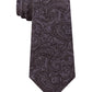 Michael Kors Men's Embossed Look Paisley Tie Brown Size Regular