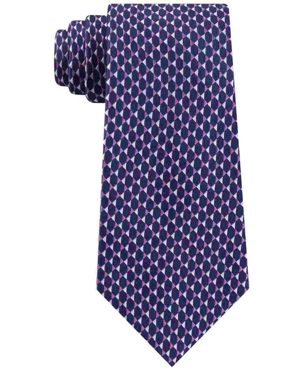 Michael Kors Men's Mirrored Circles Tie Red Size Regular