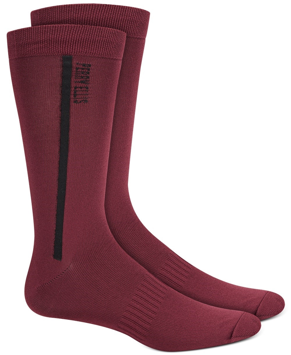 Perry Ellis Men's Logo Performance Socks Red Size Regular Red Size Regular
