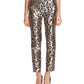 Vince Camuto Women's Leopard-Print Jacquard Pants Gray Size 10
